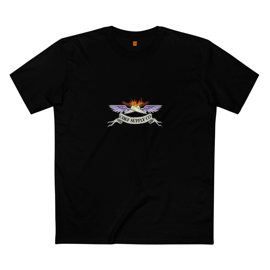 Printify T-Shirt Black / XS Chef Supply Co - Wings Logo - AS Colour T-Shirt