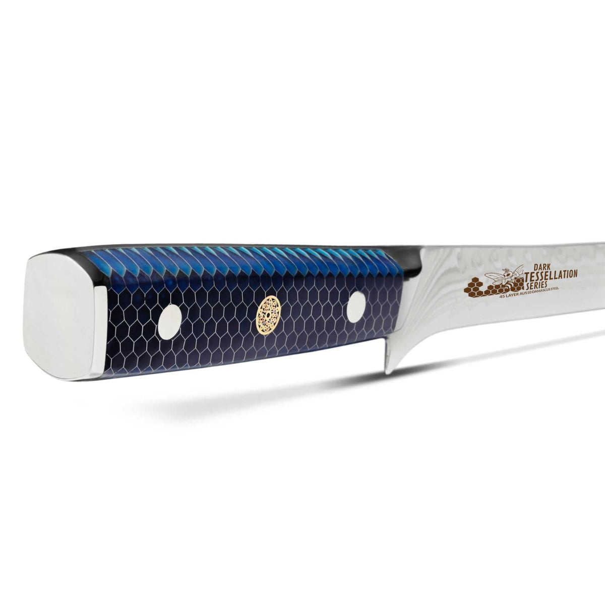 CHEF SUPPLY CO Kitchen Knives Dark Tessellation Series 17.5 cm/7 inch Damascus Filleting Knife
