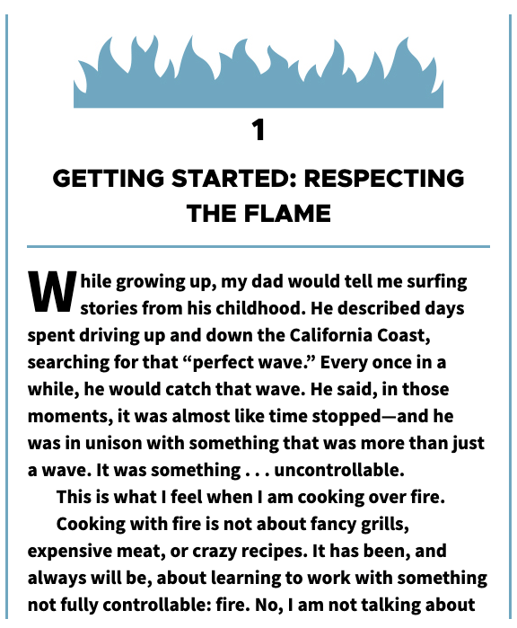 CHEF SUPPLY CO Print Books Food x Fire - Grilling and BBQ with Derek Wolf of Over the Fire Cooking