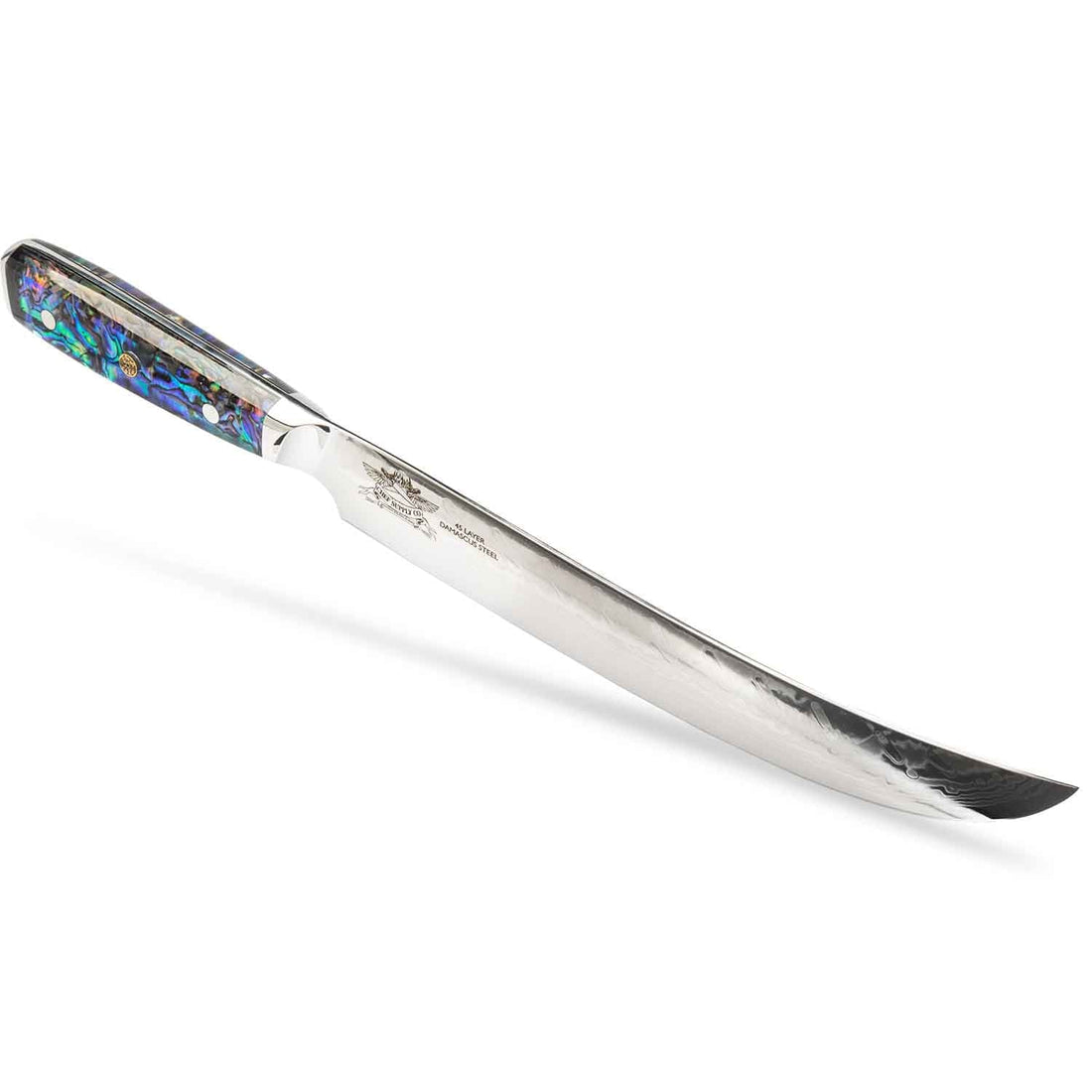 CSC BRANDED Kitchen Knives Sea Creature Series 25.5 cm - 9.75 inch 45 Layer AUS-10 Damascus Slicing/Carving Knife