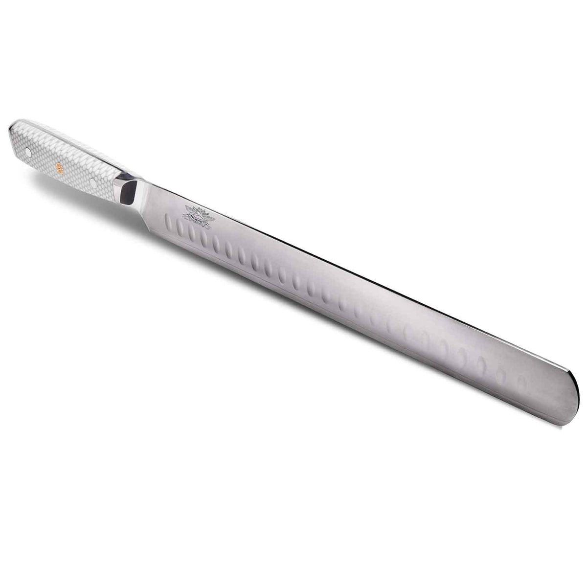 CHEF SUPPLY CO White Tessellation 30cm Slicing/Carving Knife
